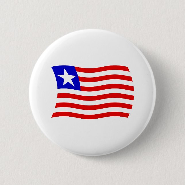 Badge Rond 5 Cm Bouton du drapeau du Liberia (Devant)