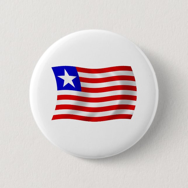 Badge Rond 5 Cm Bouton du drapeau du Liberia (Devant)