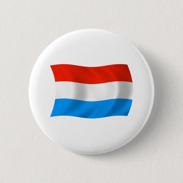 Badge Rond 5 Cm Bouton du drapeau du Luxembourg (Devant)