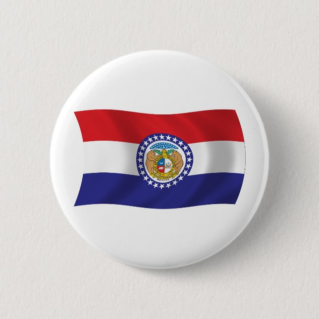 Badge Rond 5 Cm Bouton du drapeau du Missouri (Devant)