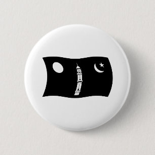Badge Rond 5 Cm Bouton du drapeau du mouvement Ahmadiyya