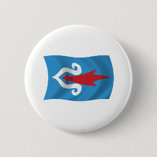 Badge Rond 5 Cm Bouton du drapeau du peuple Aïnou