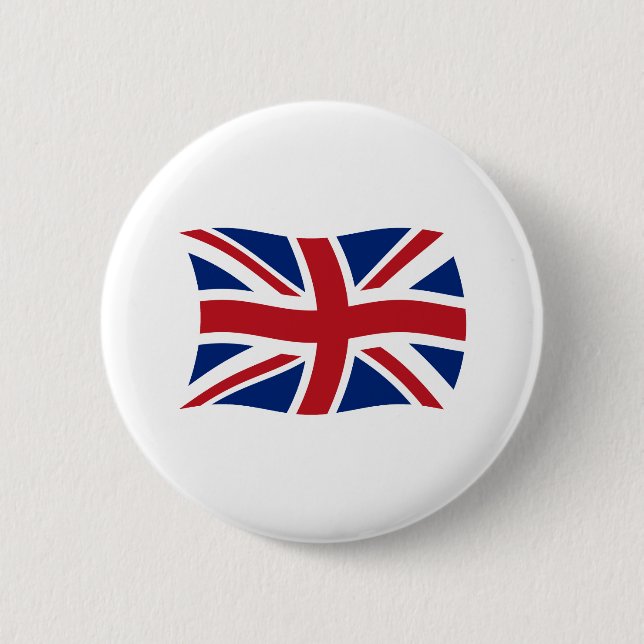 Badge Rond 5 Cm Bouton du drapeau du Royaume-Uni (Devant)