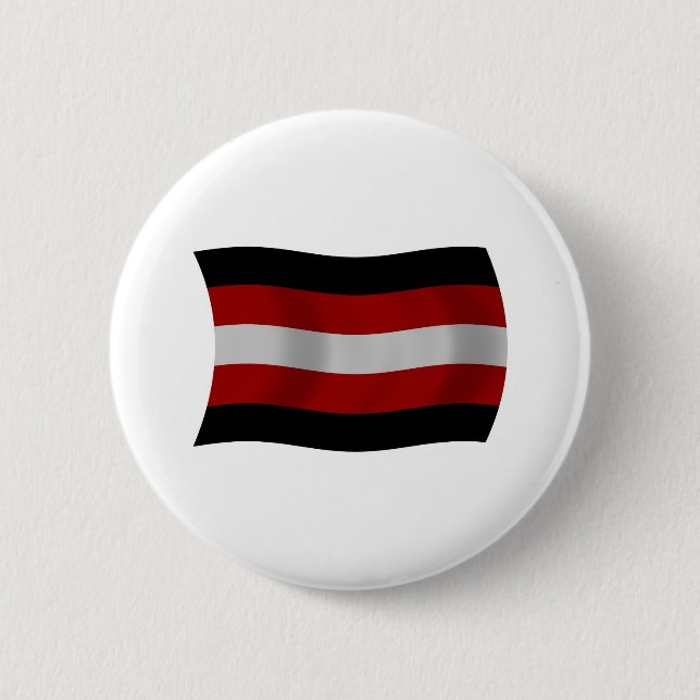 Badge Rond 5 Cm Bouton du drapeau du satanisme (Devant)