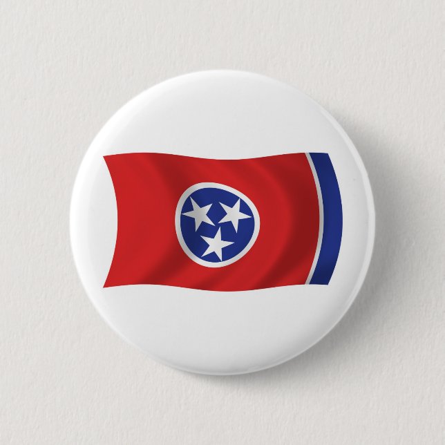 Badge Rond 5 Cm Bouton du drapeau du Tennessee (Devant)