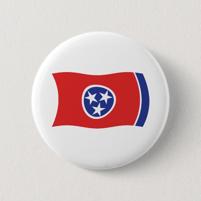 Badge Rond 5 Cm Bouton du drapeau du Tennessee (Devant)