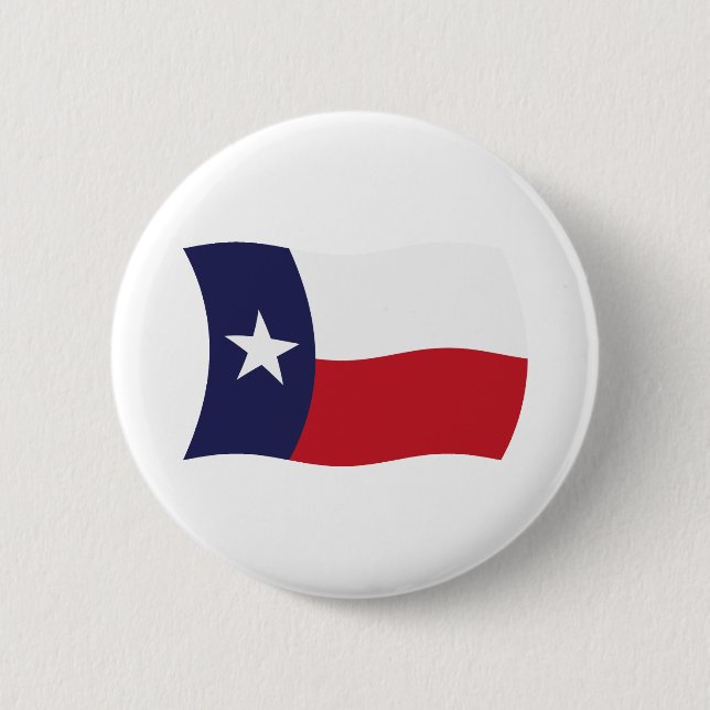 Badge Rond 5 Cm Bouton du drapeau du Texas (Devant)