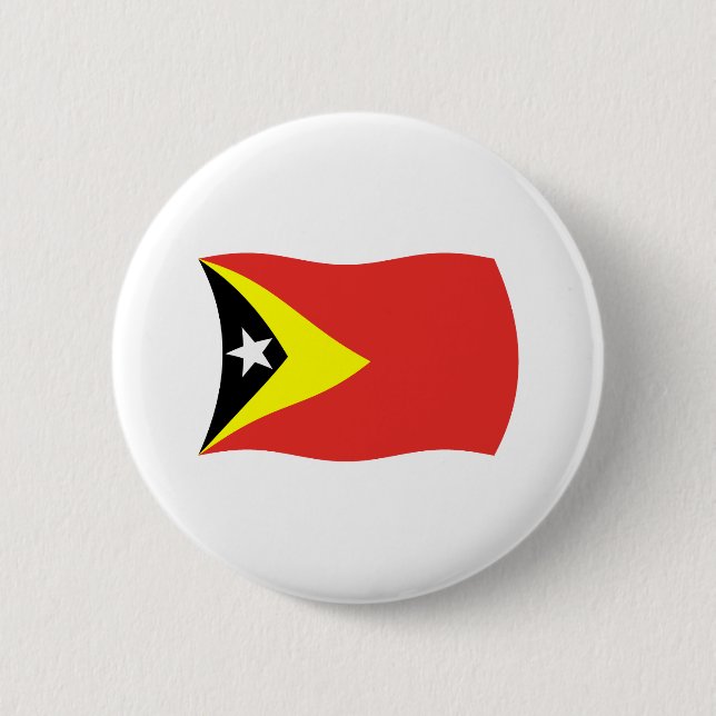Badge Rond 5 Cm Bouton du drapeau du Timor oriental (Devant)
