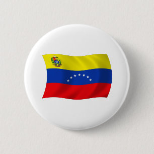 Badge Rond 5 Cm Bouton du drapeau du Vénézuela
