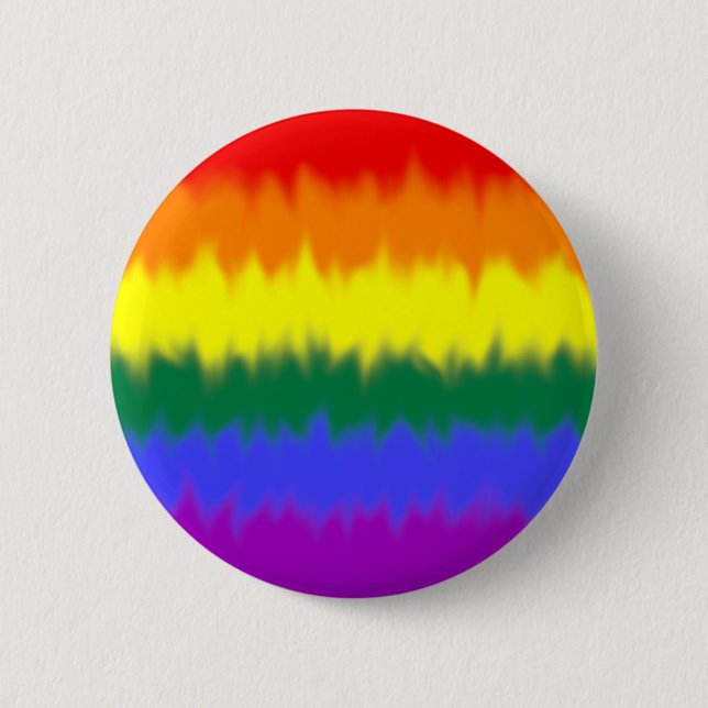 Badge Rond 5 Cm Bouton du drapeau LGBT+ (Devant)