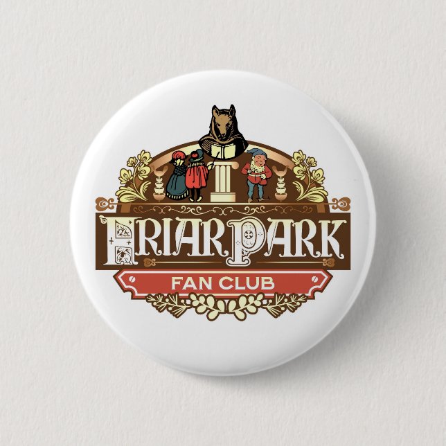 Badge Rond 5 Cm Bouton du Fan Club Friar Park (Devant)