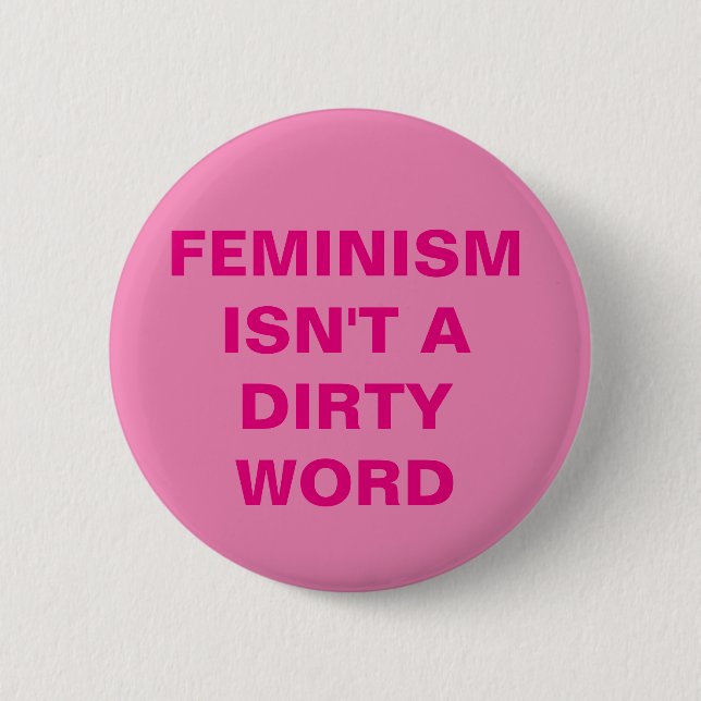Badge Rond 5 Cm Bouton du féminisme (Devant)