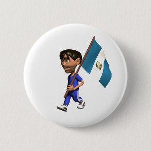 Badge Rond 5 Cm Bouton du Guatemala