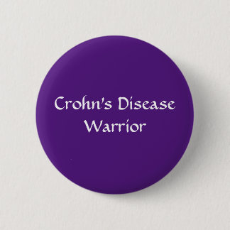 Badge Rond 5 Cm Bouton du guerrier de Crohn