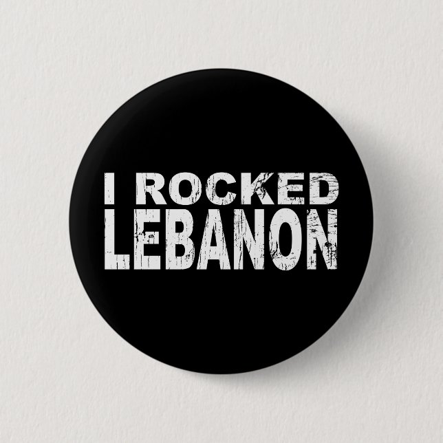 Badge Rond 5 Cm Bouton du Liban (Devant)