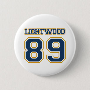 Badge Rond 5 Cm Bouton du Lightwood 89