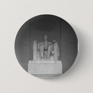 Badge Rond 5 Cm Bouton du Lincoln Memorial