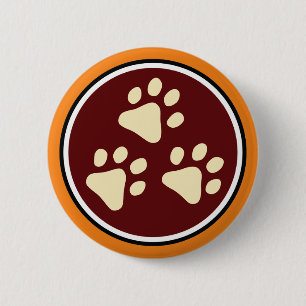 Badge Rond 5 Cm Bouton du logo à 3 pattes