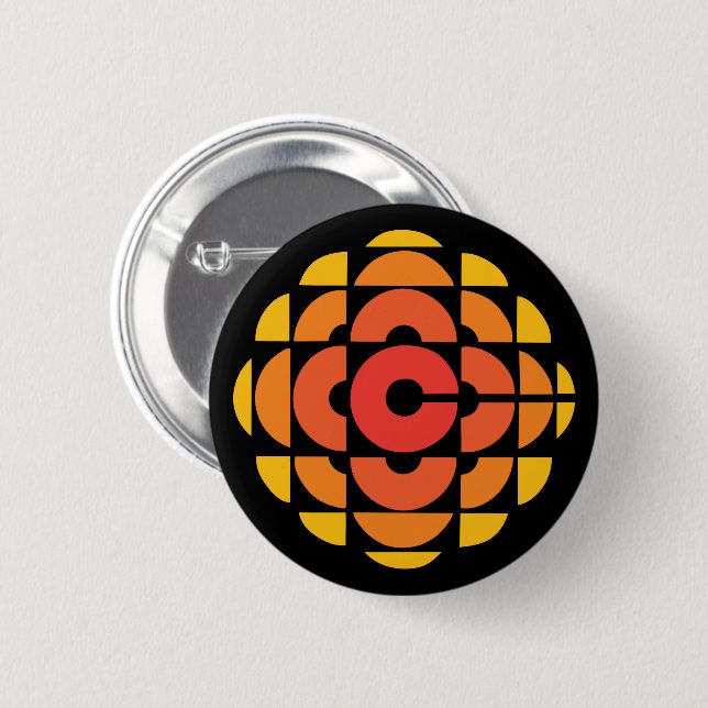 Badge Rond 5 Cm Bouton du logo de la CBC 1974 (Devant & derrière)