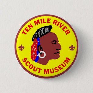 Badge Rond 5 Cm Bouton du logo du Musée Scout de la rivière Ten Mi