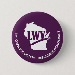 Badge Rond 5 Cm Bouton du logo LWV Wisconsin