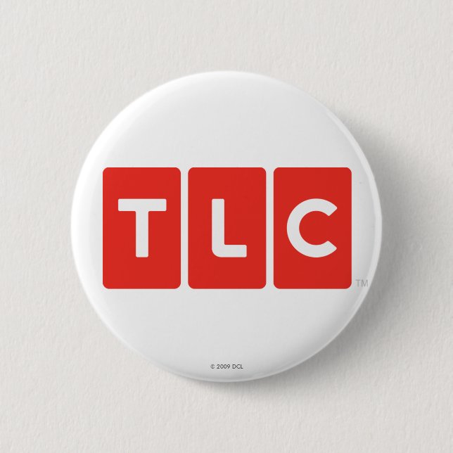 Badge Rond 5 Cm Bouton du logo réseau TLC (Devant)