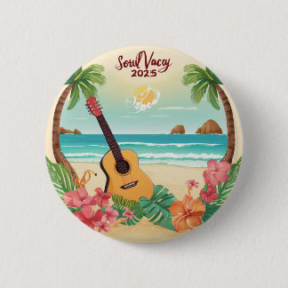 Badge Rond 5 Cm Bouton du logo Soul Vacay 2025