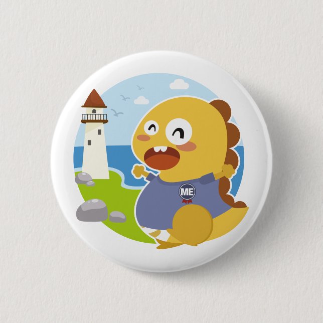 Badge Rond 5 Cm Bouton du Maine VIPKID (Devant)