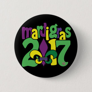 Badge Rond 5 Cm Bouton du mardi gras 2017