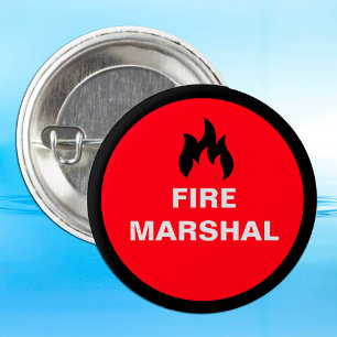 Badge Rond 5 Cm Bouton du maréchal d'incendie / H&S