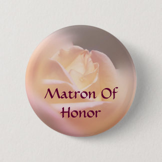 Badge Rond 5 Cm Bouton du Mariage Rose de la carte d'honneur