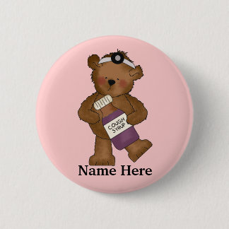 Badge Rond 5 Cm Bouton du médecin de l'ours
