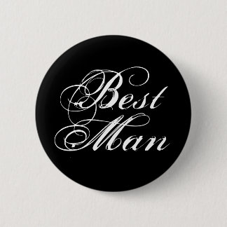 Badge Rond 5 Cm Bouton du meilleur homme en noir