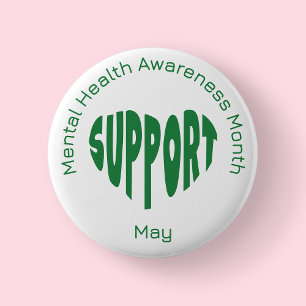 Badge Rond 5 Cm Bouton du Mois de la sensibilisation à la santé me