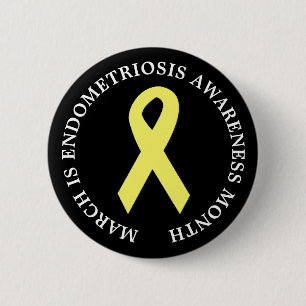 Badge Rond 5 Cm Bouton du mois de sensibilisation à l'endométriose