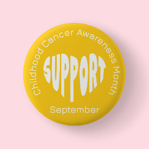 Badge Rond 5 Cm Bouton du Mois de sensibilisation au cancer infant
