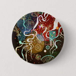 Badge Rond 5 Cm Bouton du mouvement I de Kandinsky