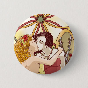 Badge Rond 5 Cm Bouton du paradis d'une autre fille