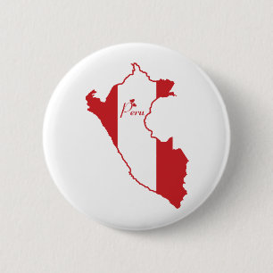 Badge Rond 5 Cm Bouton du Pérou