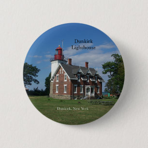 Badge Rond 5 Cm Bouton du phare de Dunkerque