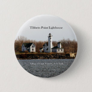 Badge Rond 5 Cm Bouton du phare Tibbetts Point