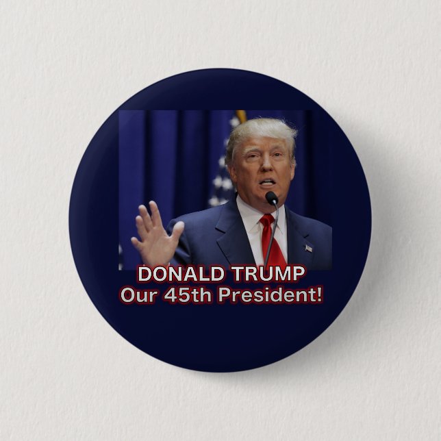 Badge Rond 5 Cm Bouton du Président Donald Trump (Devant)