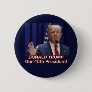 Badge Rond 5 Cm Bouton du Président Donald Trump