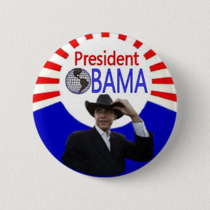 Badge Rond 5 Cm Bouton du Président Obama