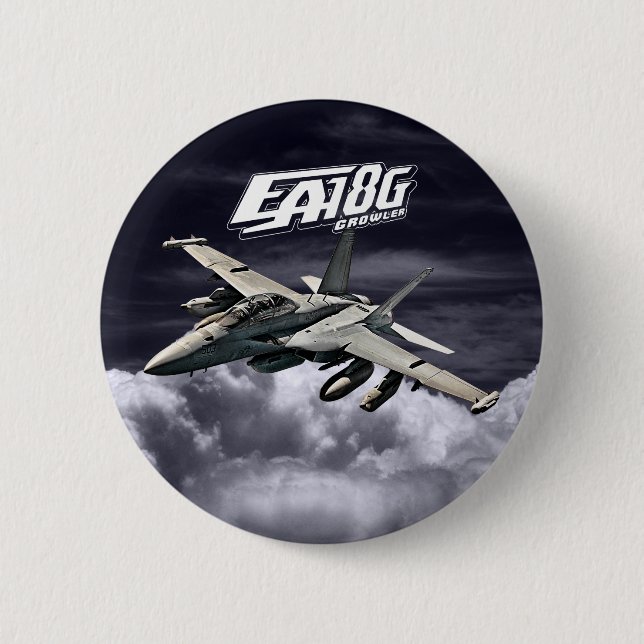 Badge Rond 5 Cm Bouton du producteur EA-18G (Devant)