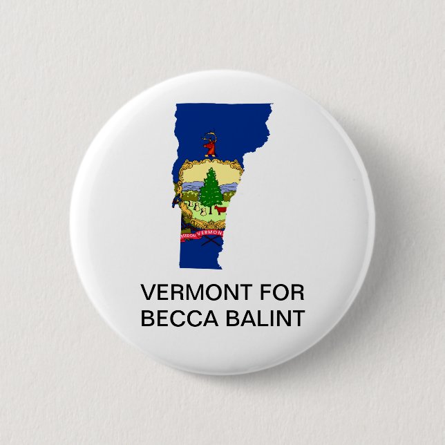 Badge Rond 5 Cm Bouton du Sénat Becca Balint (Devant)