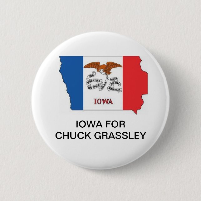 Badge Rond 5 Cm Bouton du SÉNAT de CHUCK GRASSLEY (Devant)