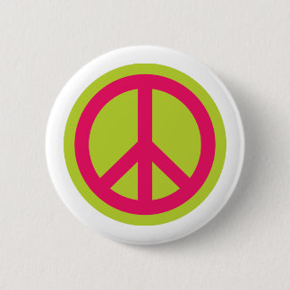Badge Rond 5 Cm Bouton du symbole de paix 01