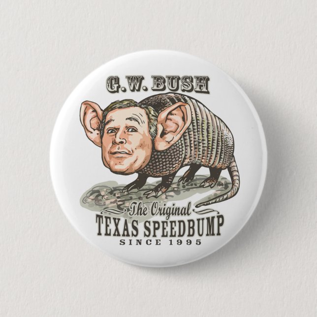 Badge Rond 5 Cm Bouton du Texas Speedbump (Devant)