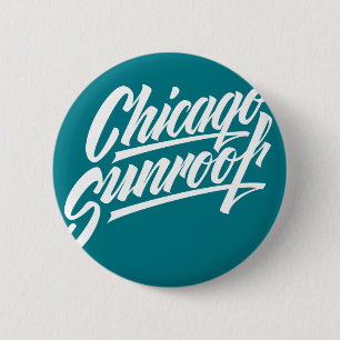 Badge Rond 5 Cm Bouton du toit de Chicago